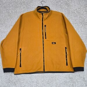 REI Co-Op‎ Womens Large Trailsmith Fleece Full Zip Polartec yellow gold